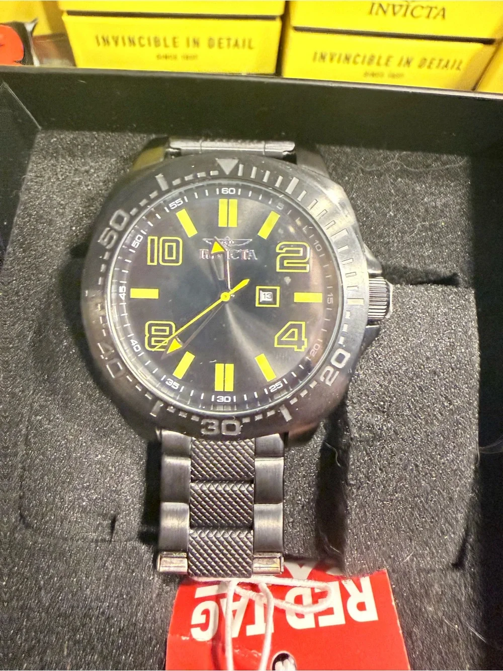 Invicta Speedway 46888 Quartz Black w/Black Dial 46 mm Men's Watch